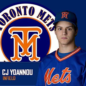 CJ Yoannou participated in the Toronto Mets Development program prior to joining the 16U at 2015